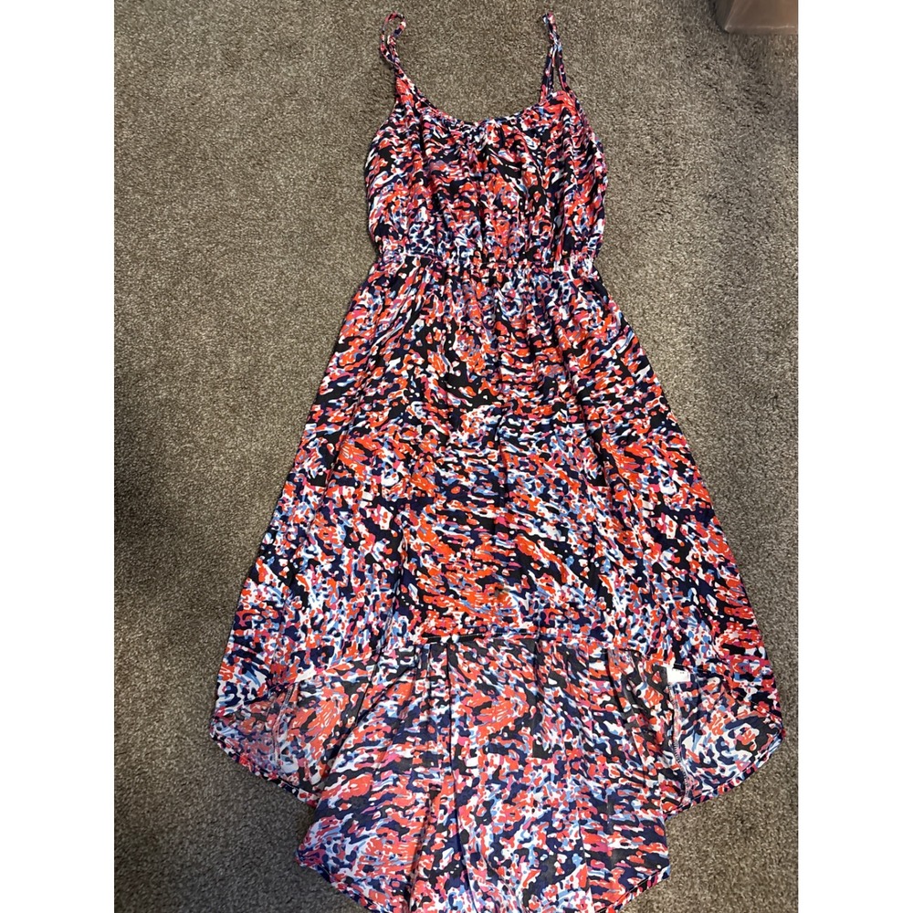 Cotton On High Low Dress Womens S Multicolor Excellent Abstract Print Boho